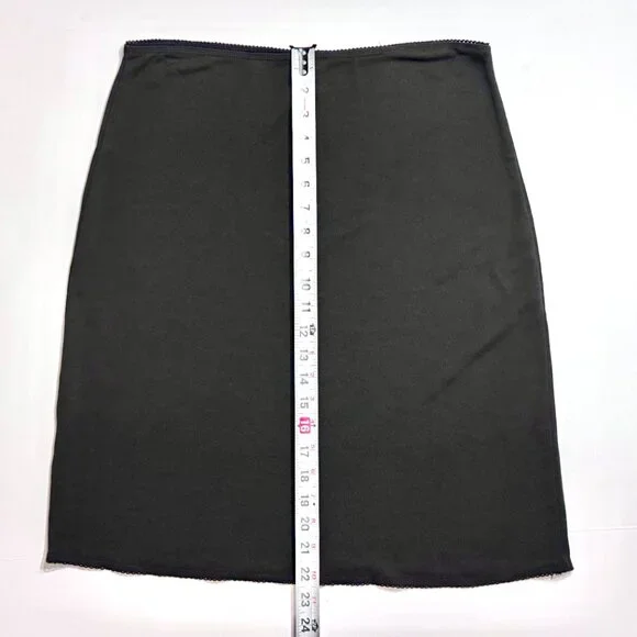 Vtg 90s Y2K Old Navy Stretch Pencil Skirt Witchy Whimsigoth Capsule Grunge Black - Picture 10 of 10